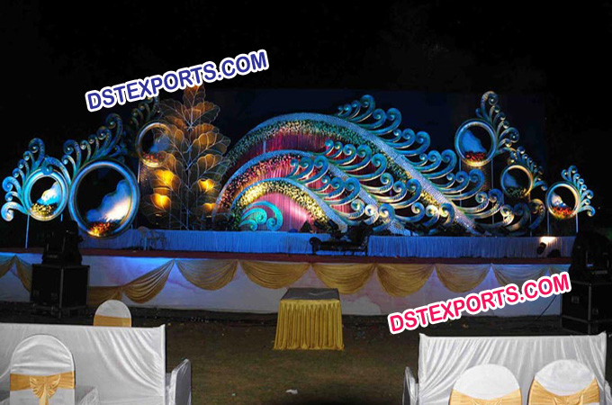 Radhe Krishan Style Wedding Beautiful Stage Set