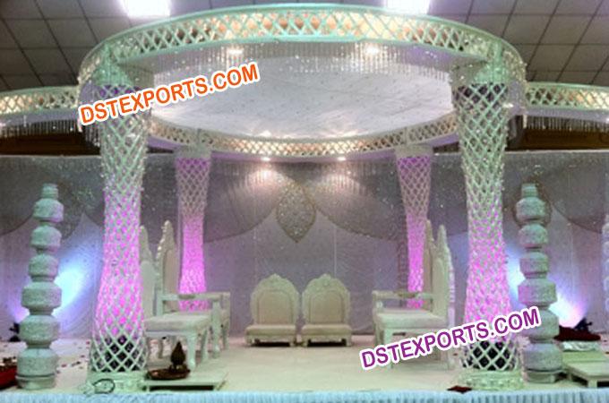 Best  Design Wedding Crystal Ball Mandap Set