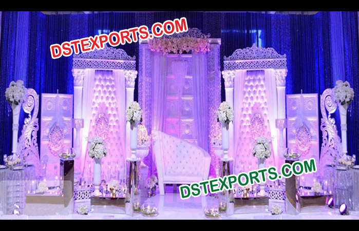Beautifully English Theme Decorated  Wedding Stage