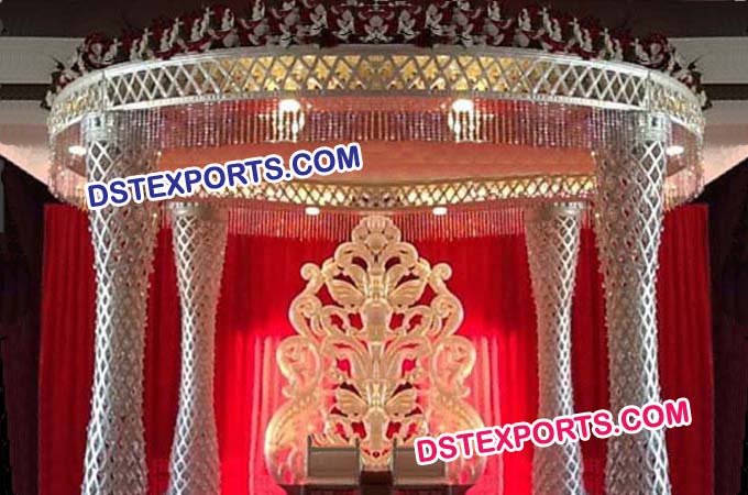 Stylish Wedding  Crystal Mandap