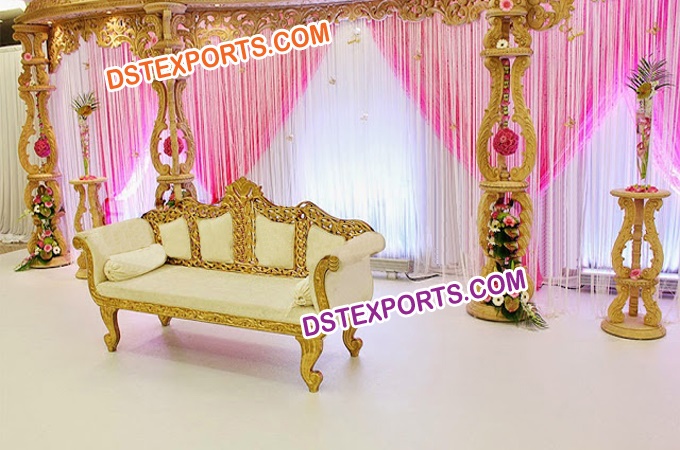 Exclusive Wedding Wooden Carved Stage