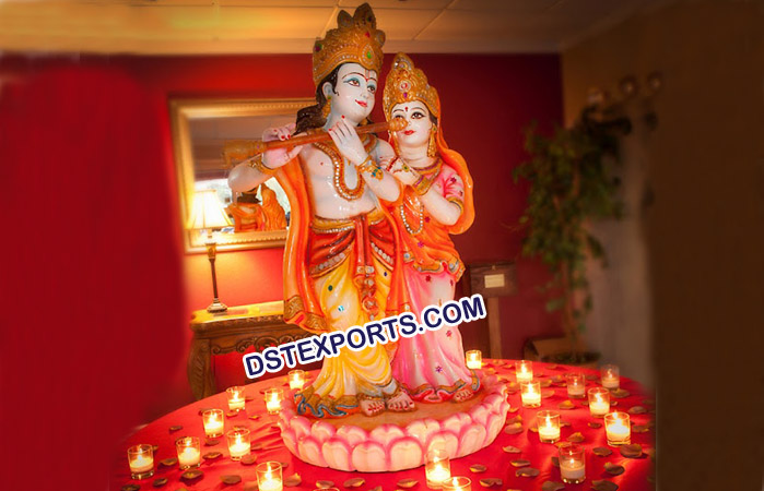 Wedding Foyer Decoration Radha Krishan Statue