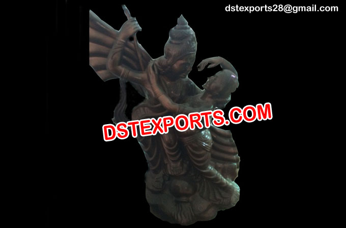 Fiber Radha Krishna Decor Statue