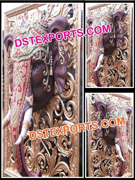 ROYAL ELEPHANT STATUE PANEL