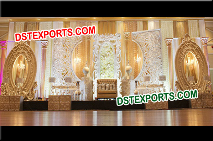 Elegant Wedding Stage Backdrop Set