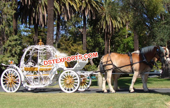 Cinderella Heart Horse Drawn Carriage