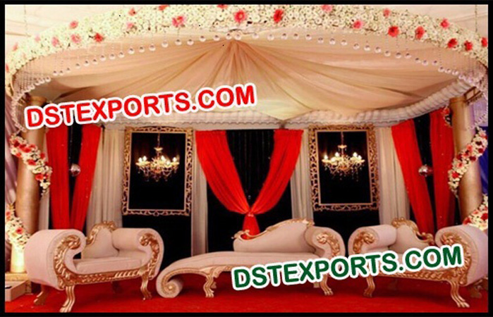 Muslim Wedding Decorated Stage Furniture