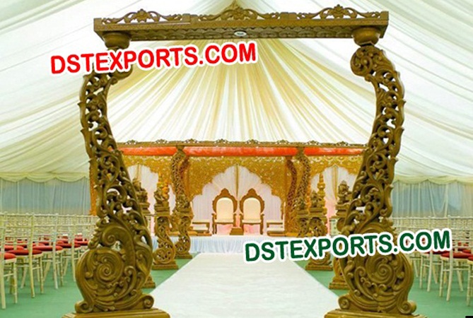 Wedding Wooden Hand Carved Welcome Gate
