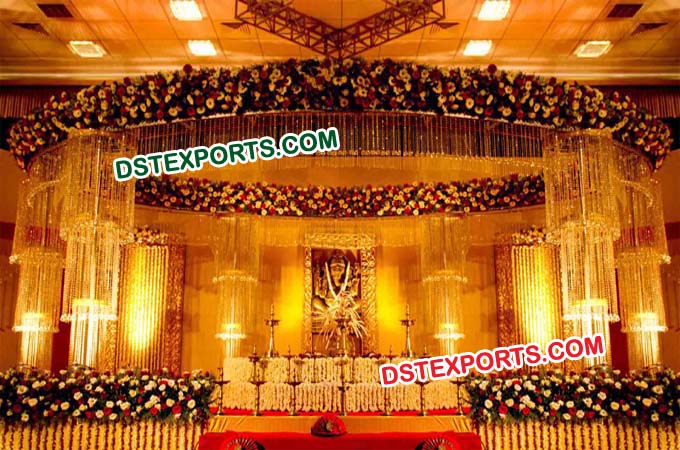 New Style Wedding Hanging Crystal Mandap