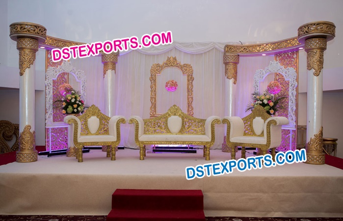 Indian Wedding Decorated Stage Set