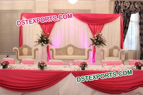 ASIAN WEDDING SILVER SOFA SET