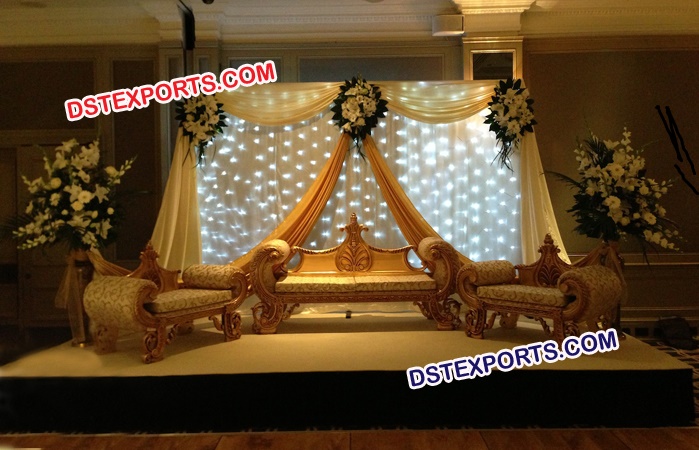 Indian Wedding Maharaja Style Sofa Set