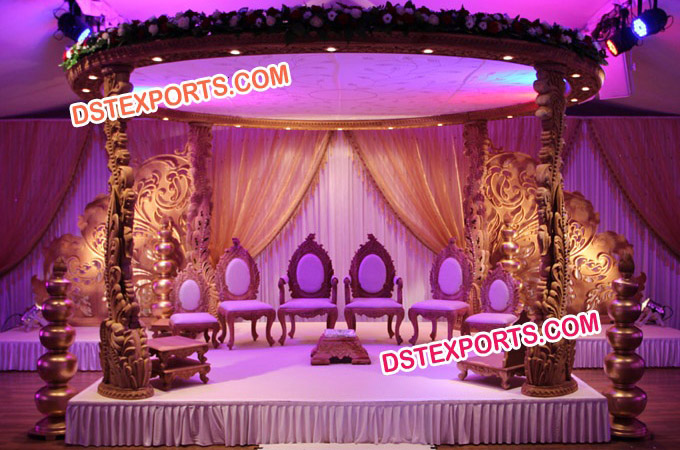 Indian Vivah Wooden Mandap