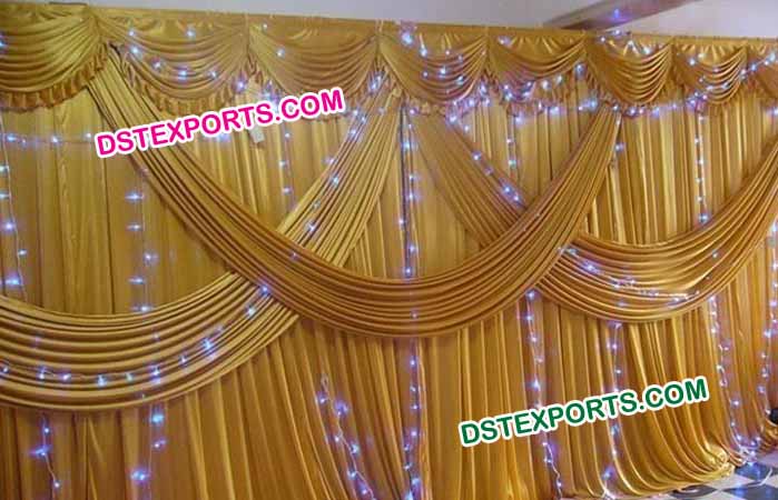 Indian Wedding Golden Backdrop