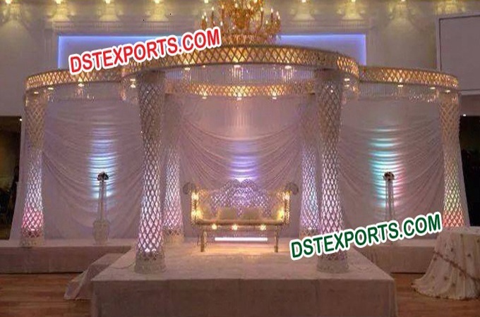 Wedding Led Lighted Crystal Mandap