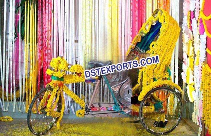 Entry of Bride n Groom on Rickshaw
