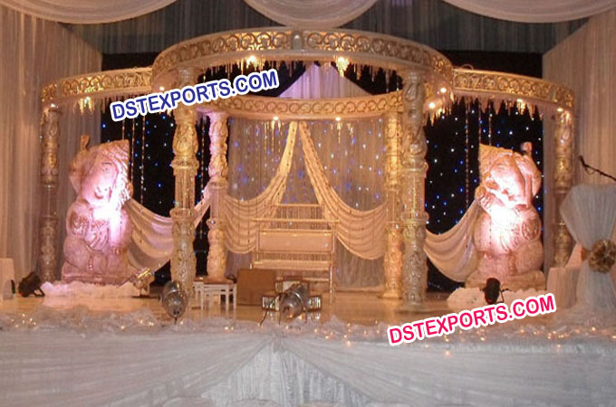 Indian Wedding Crystal Ganesha Mandap