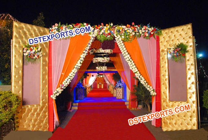 Indian Wedding Paded Panel Wel Come Gate