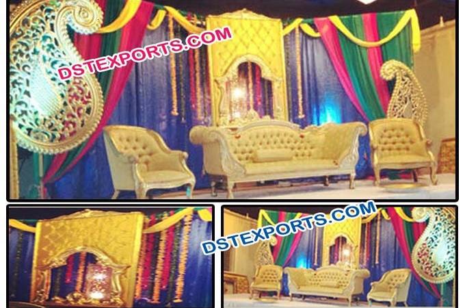 Designer Wedding Mehandi Stage Decorations