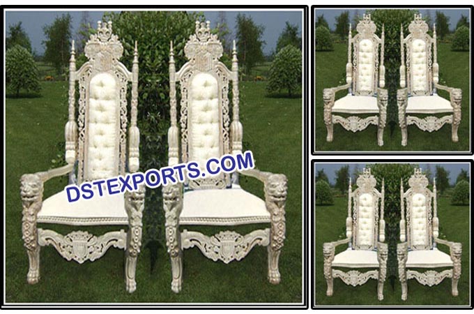 Wedding Bride & Groom Designer Wooden Chairs