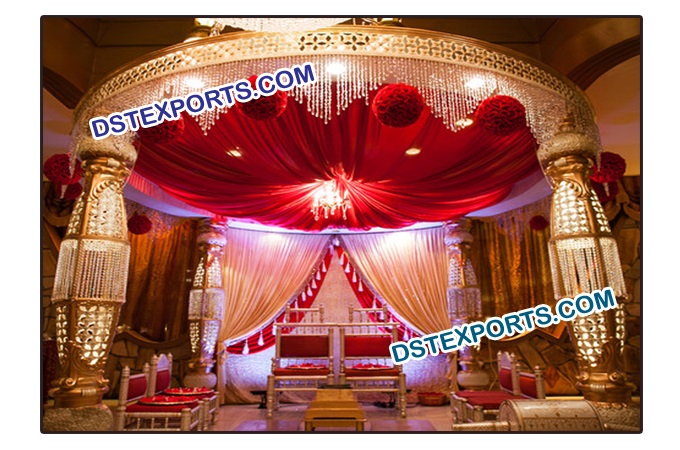 Wedding Grand Bottle Crystal Mandap