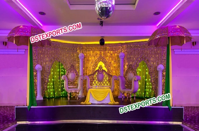 Muslim Nikah Mehndi Stage Decoration Set