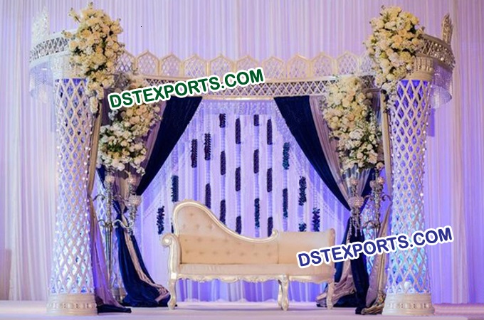 Wedding Halfmoon Palazzo Crystal Stage Set