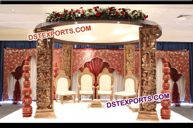 Hindu Wedding Traditional Mandap Set