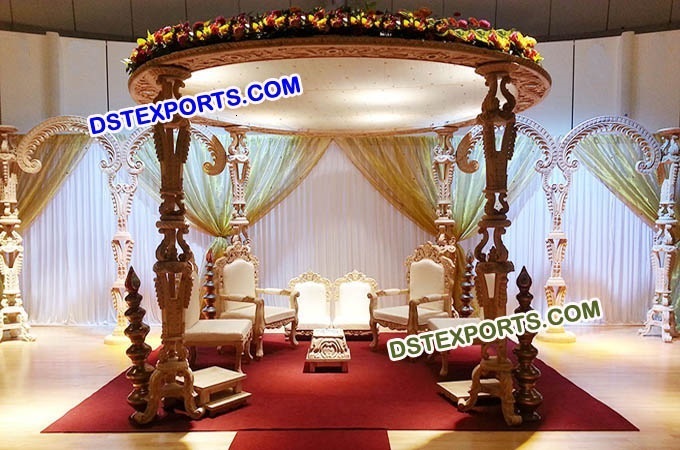 Latest Design Wedding Wooden Mandap Set