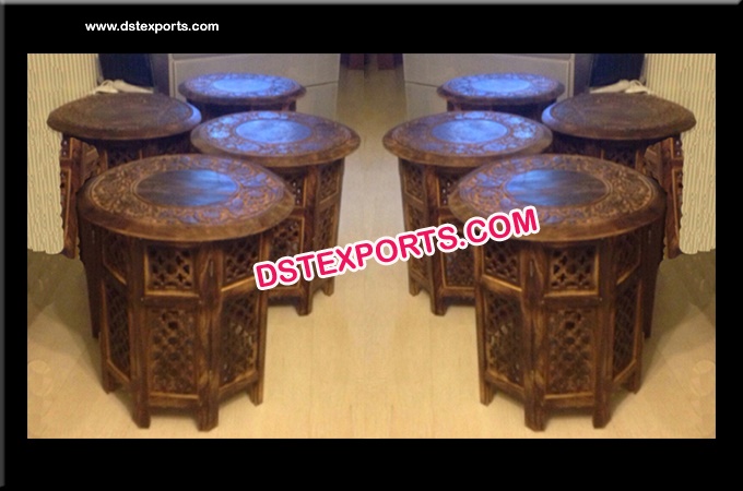 Wooden Handicraft Wedding Mehandi Table