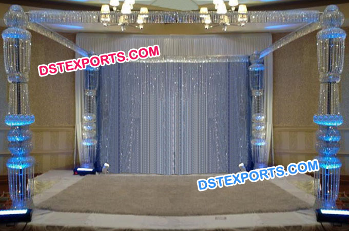 New Hanging Crystal Mandap Set