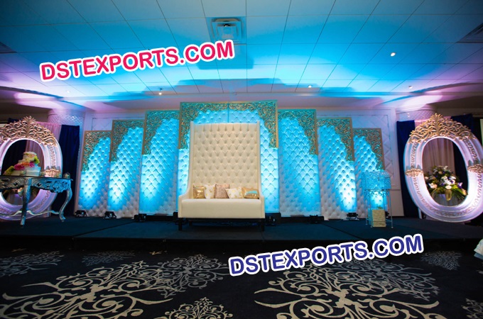 High Class Wedding StageTuffted Panels Sofa