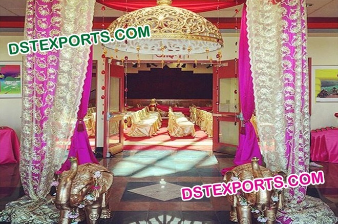 Indian Wedding Hanging Decoration Fiber Umbrella