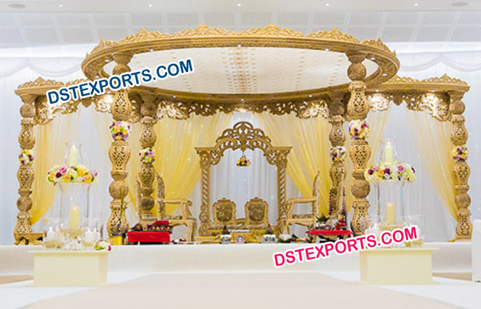 Indian Wedding Wooden Damroo Mandap