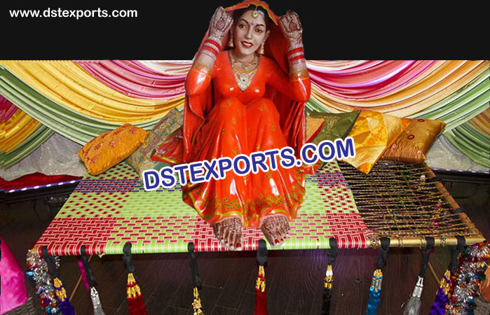 Punjabi Bridal Fiber Statue