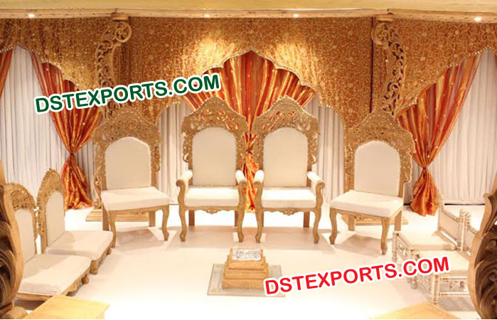 Wooden Mandap Chairs