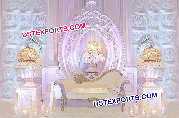 Oval Shape Backdrop Frame For Wedding Stage