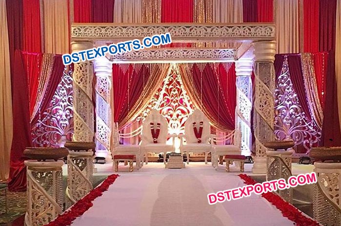 Grand Crystal Swirl Mandap