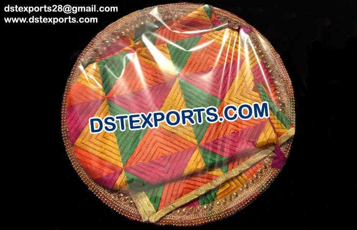 Decorated Phulkari Wedding Thaal