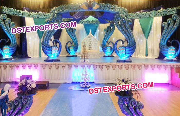 Peacock Theme Wedding Mandap