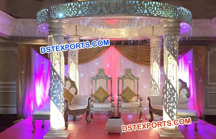 White Crystal Mandap