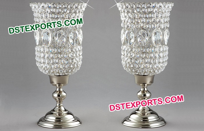 Beaded Crystal Candle Holder