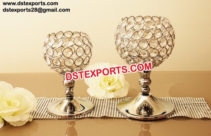 Crystal Tealight Candle Holders