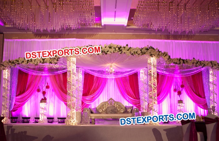 Latest Crystal Wedding Mandap