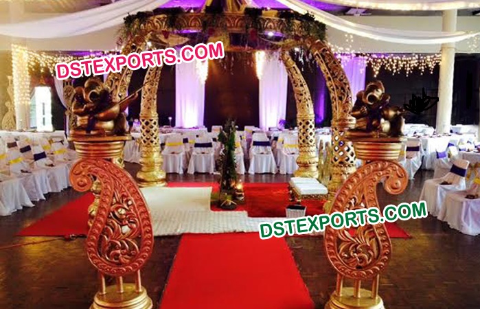 Elephant Tusk Wedding Mandap