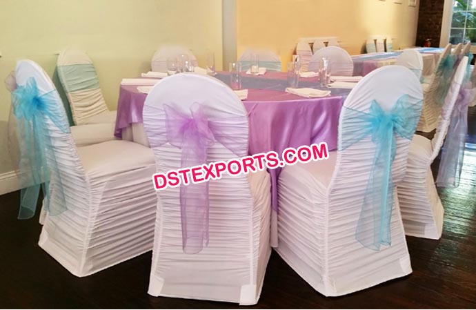 White Wedding Chair Cover