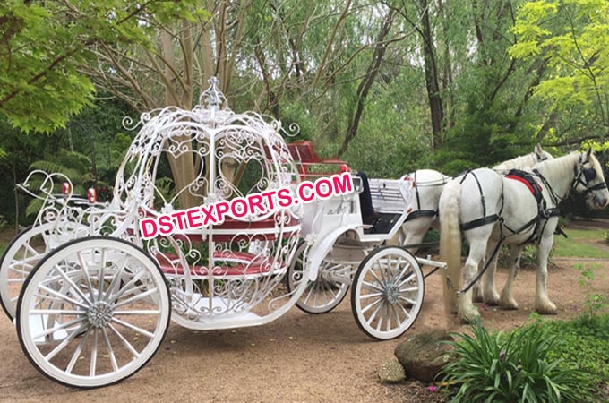 Princess Cinderella Pumpkin Horse Drawn Carriage