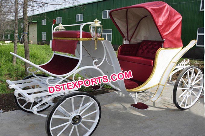 Popular Victorian Style Wedding Horse Drawn Carria