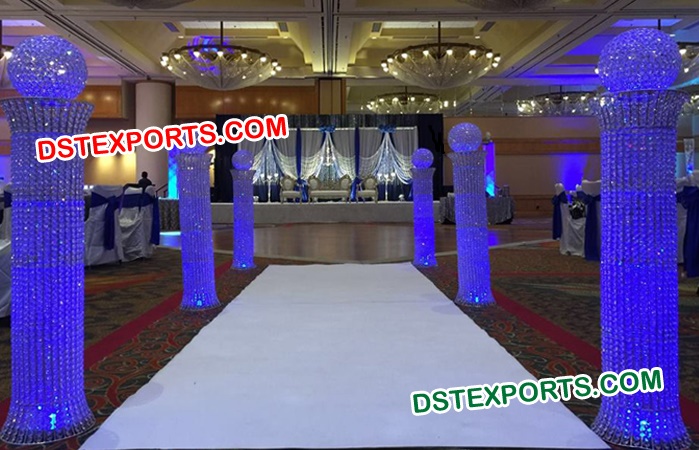 Wedding Aisle Decoration Crystal Column