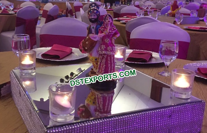 Decoration Punjabi Dancing Couple Statue